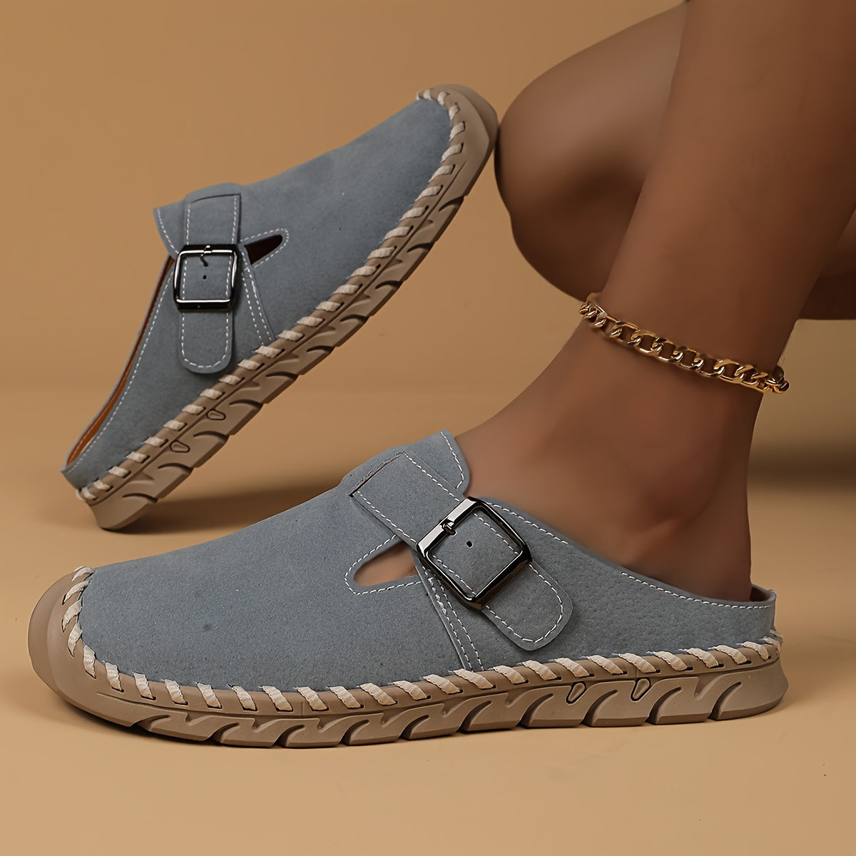 Marly - Sandalia de tipo mule cómoda con hebilla