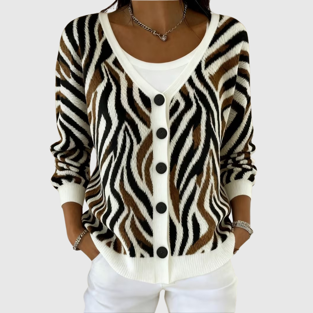 Elvira | Chaqueta de punto abotonada
