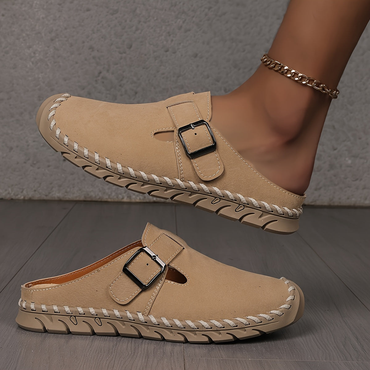 Marly - Sandalia de tipo mule cómoda con hebilla