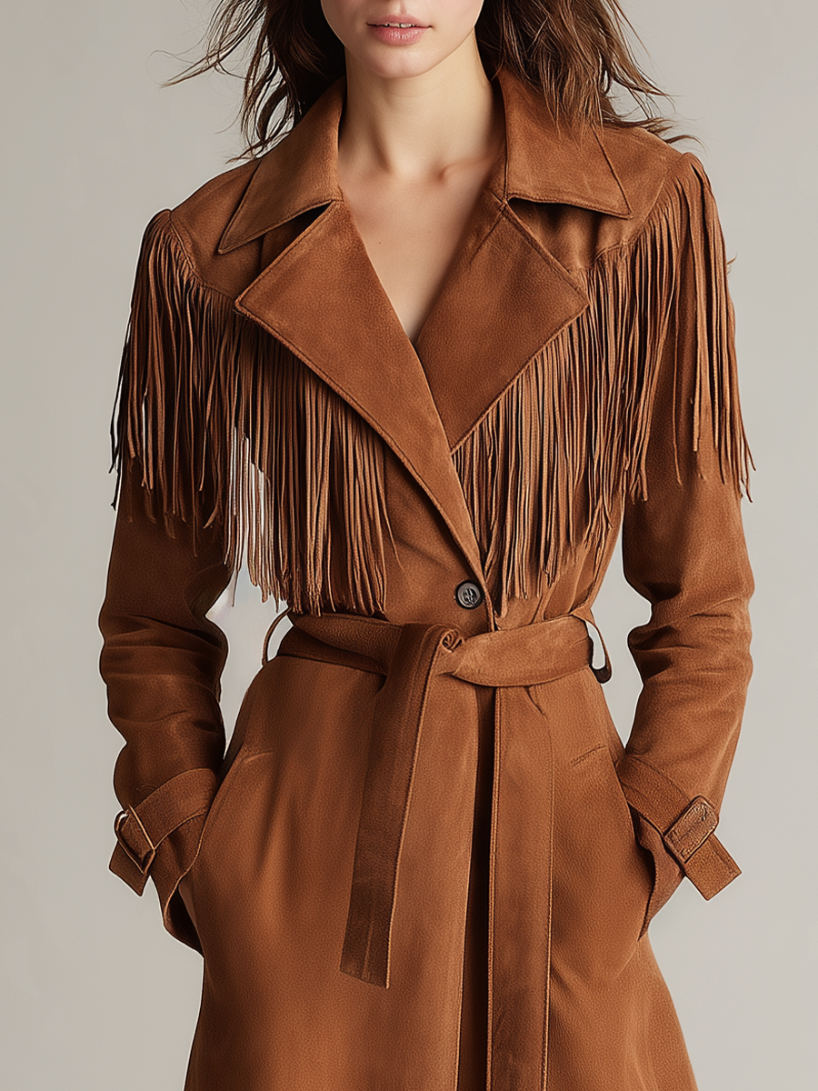 Gabardina Western Cognac