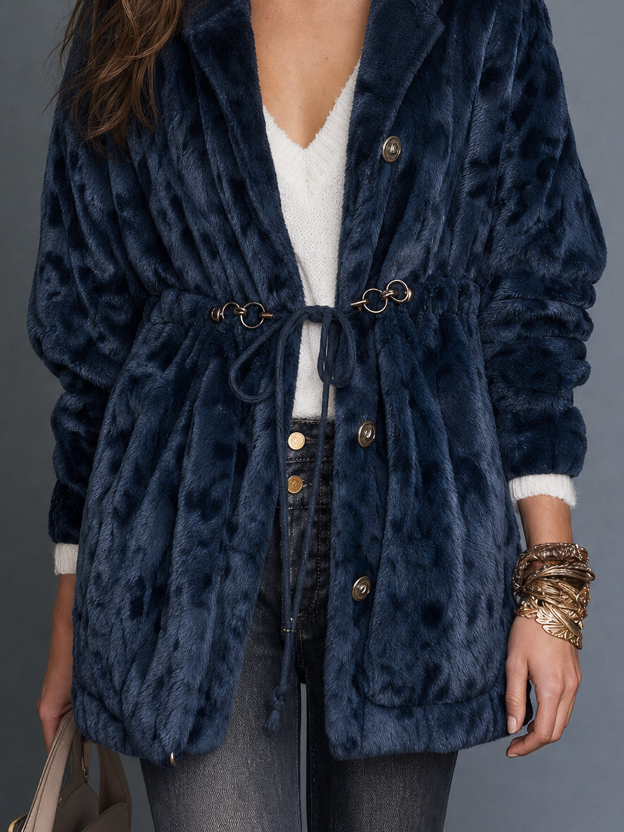 Abrigo Piel Midnight Nomad
