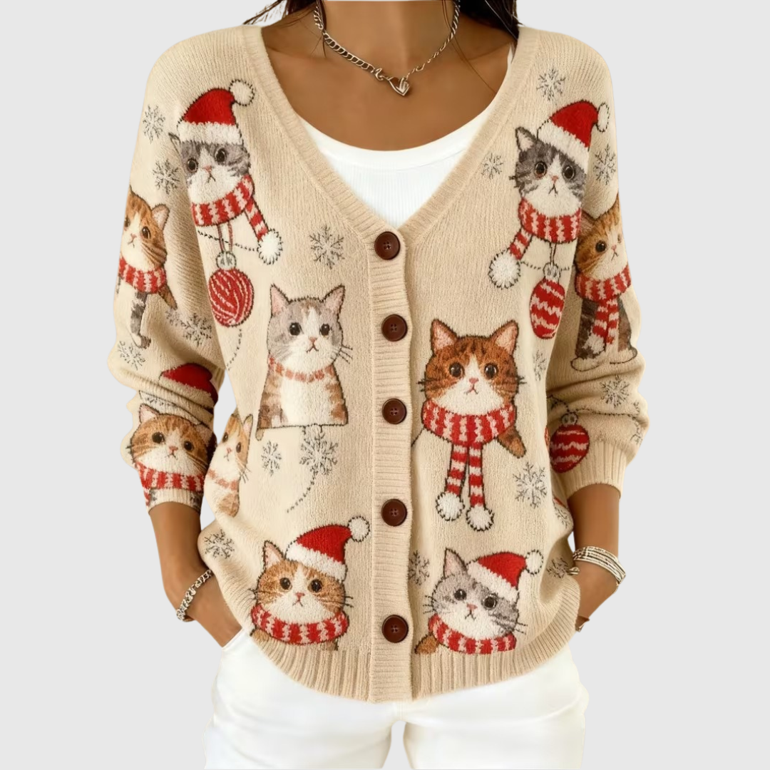 Anna | Chaqueta de punto abotonada