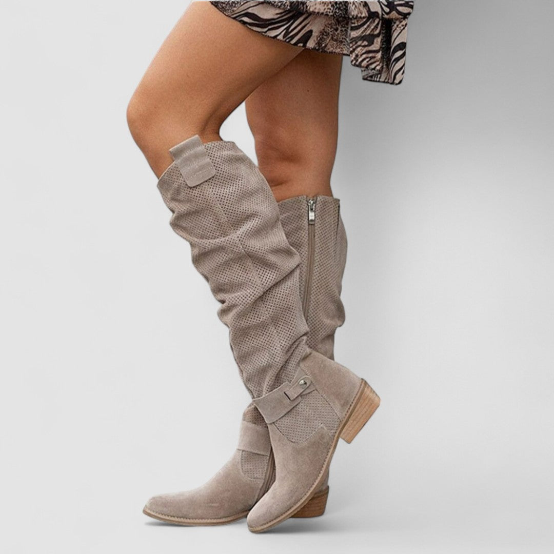 Hazel | Botas western ortopédicas de ante