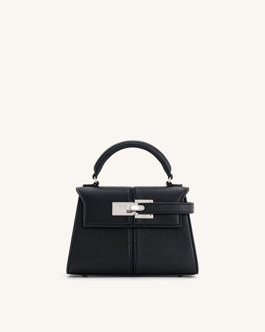Bolso con asa superior - Negro