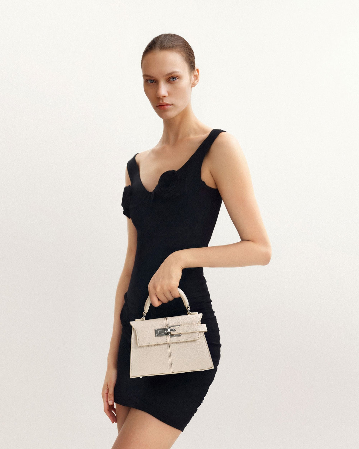Bolso con asa superior - Blanco