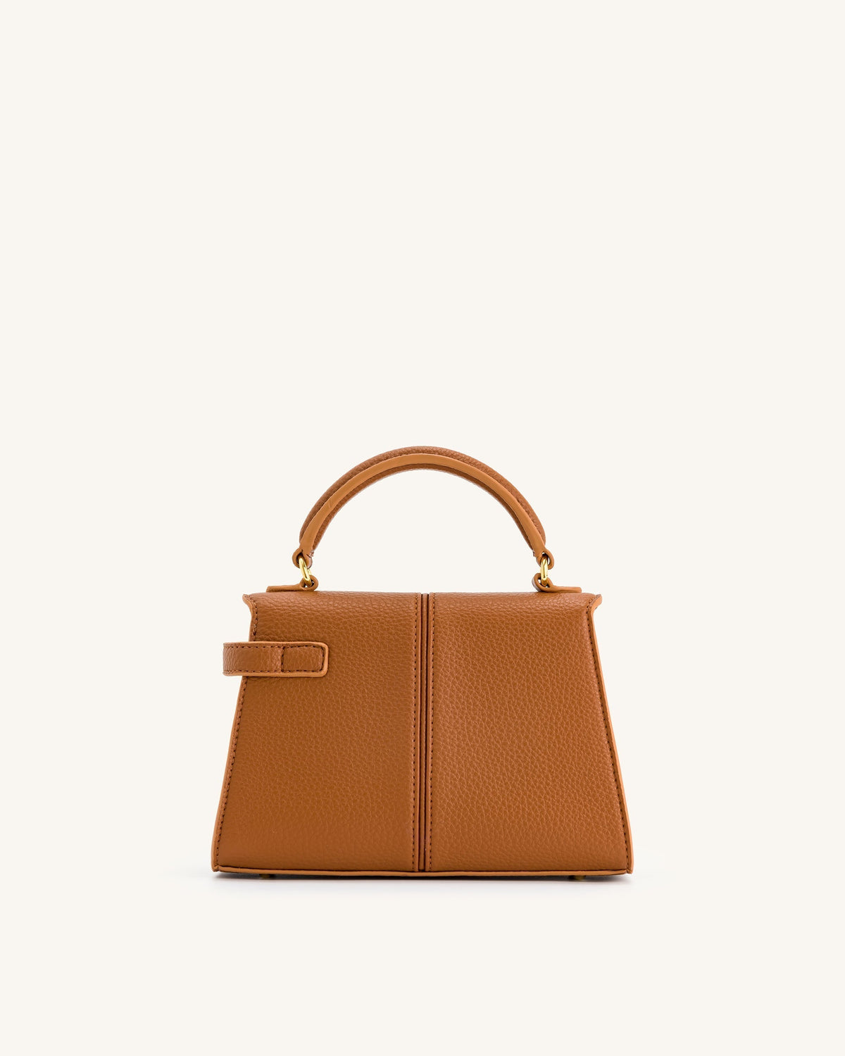 Bolso con asa superior - Marrón