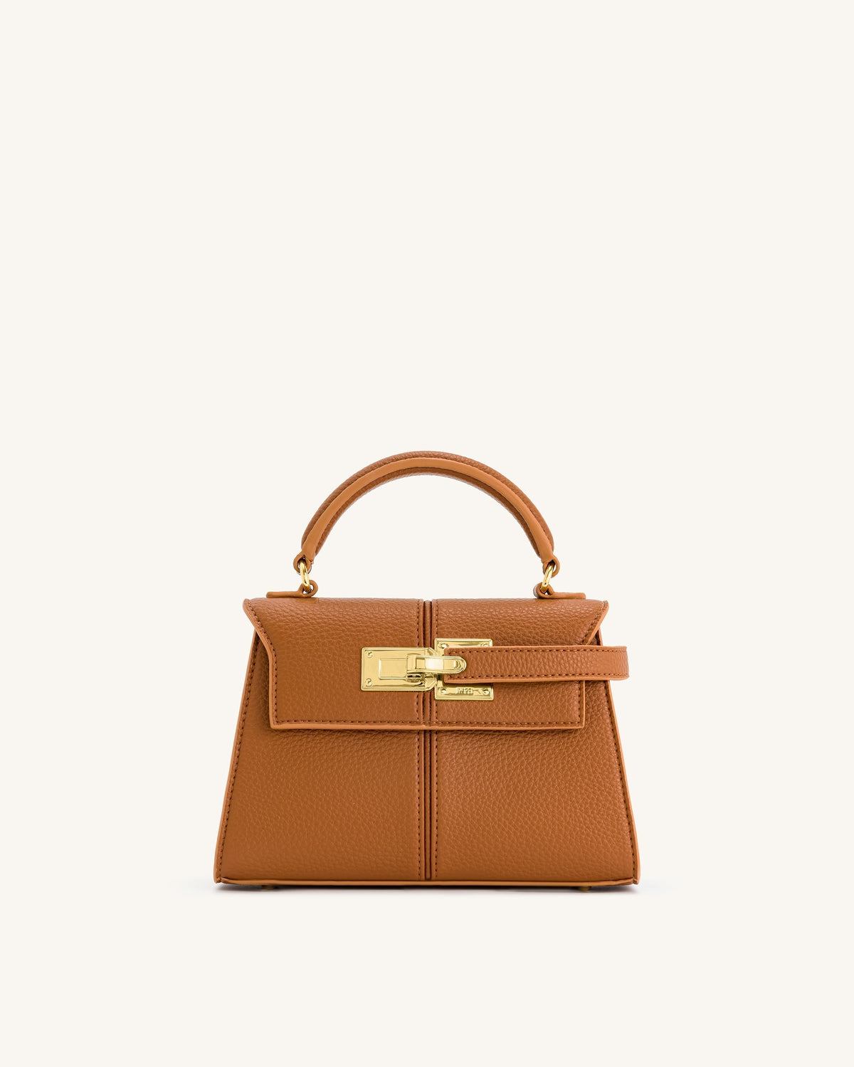 Bolso con asa superior - Marrón