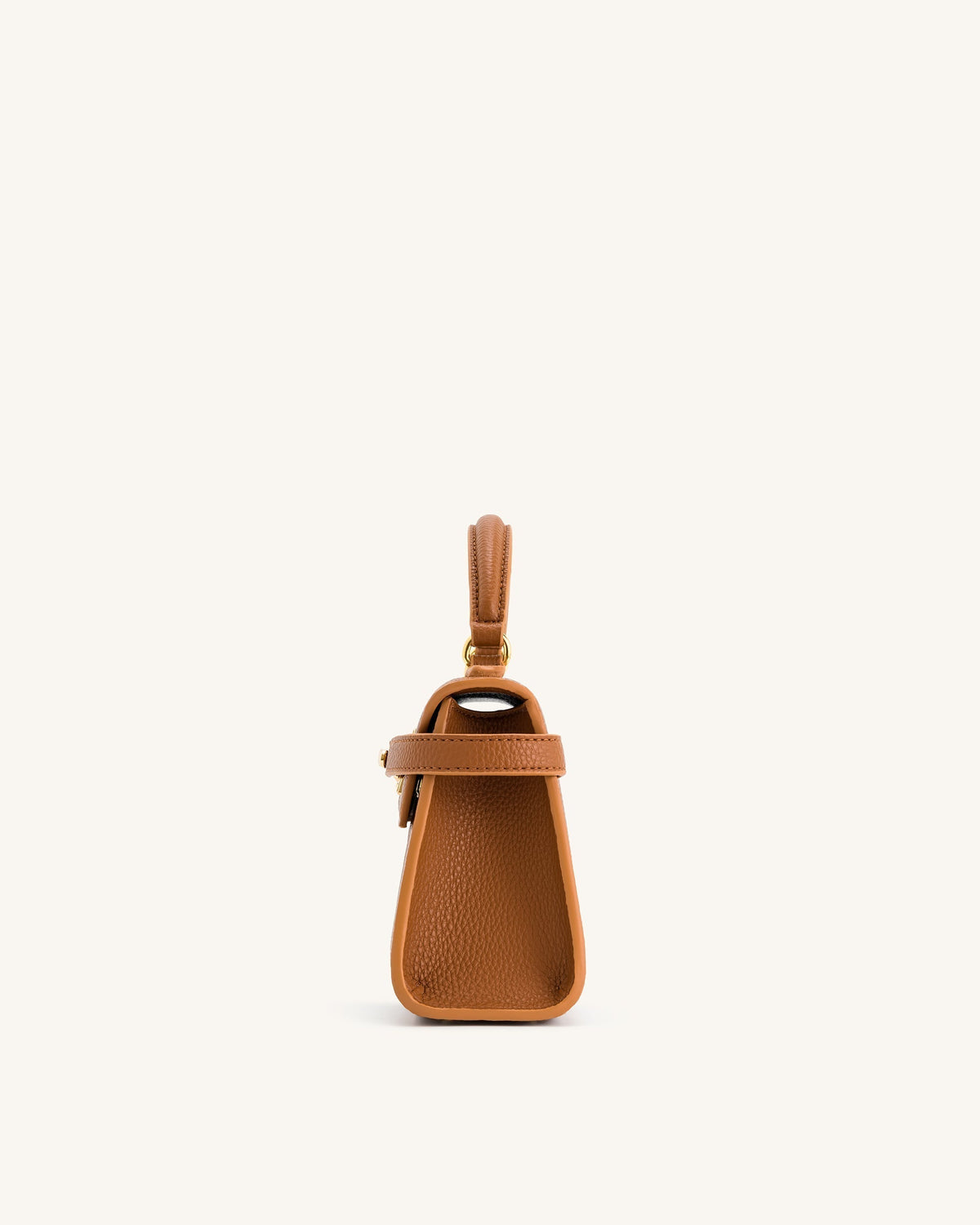 Bolso con asa superior - Marrón