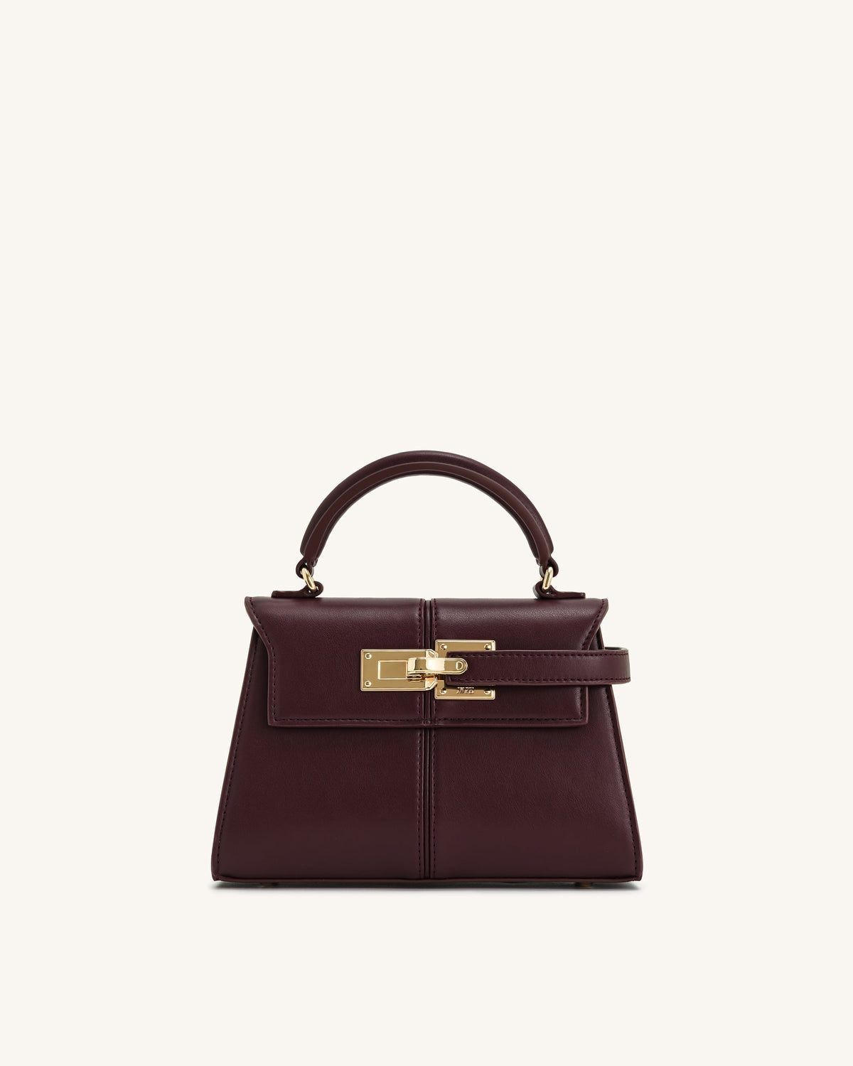 Bolso con asa superior - Burdeos oscuro