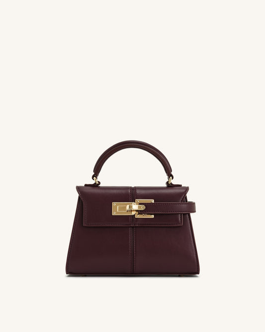 Bolso con asa superior - Burdeos oscuro
