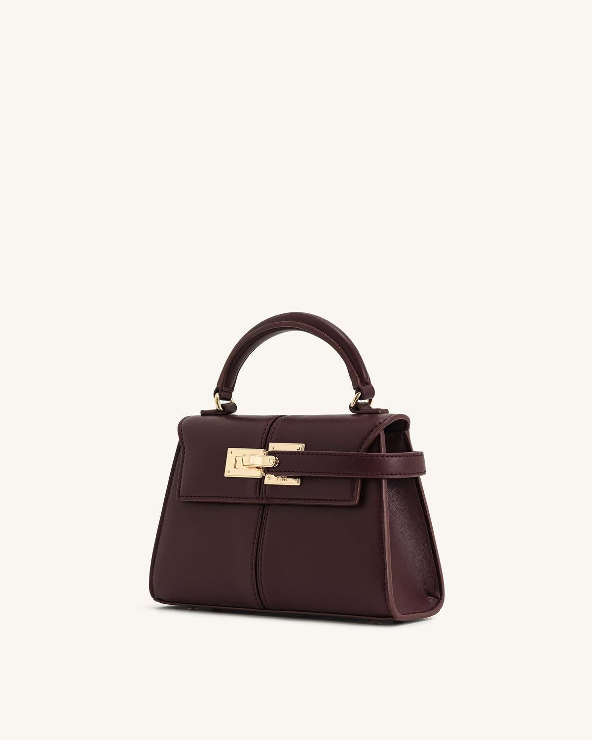 Bolso con asa superior - Burdeos oscuro