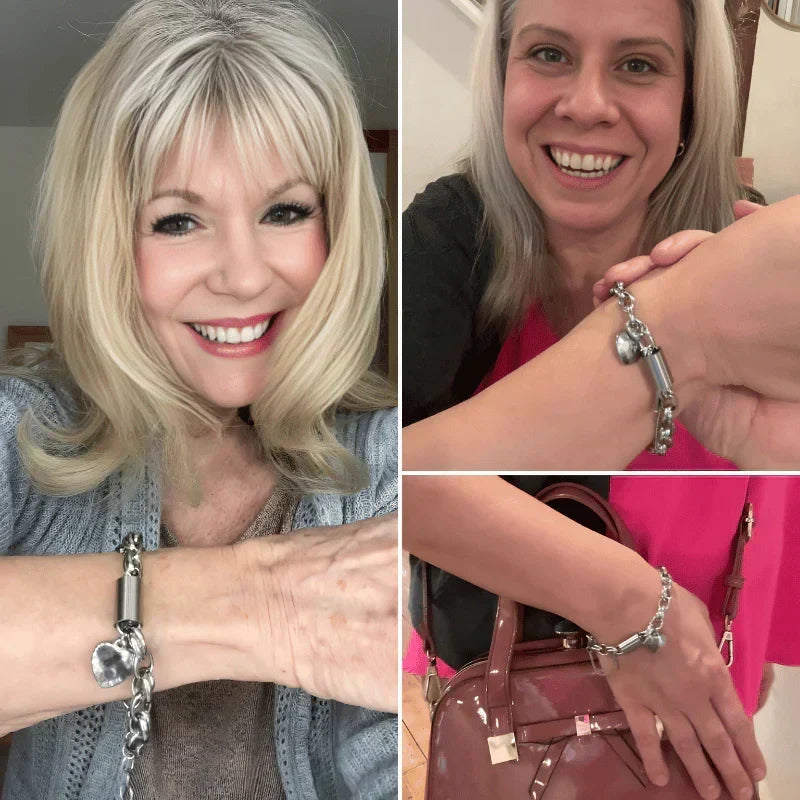 Pulsera Dorada Gruesa con Corazón