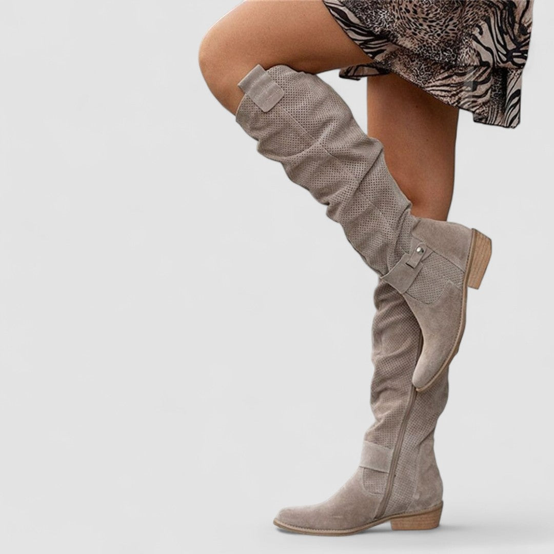 Hazel | Botas western ortopédicas de ante