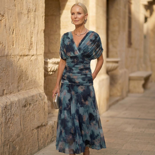 Luna | Vestido elegante azul