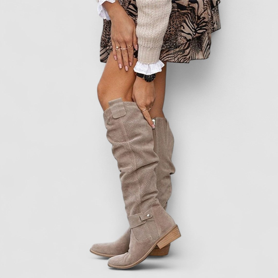 Hazel | Botas western ortopédicas de ante