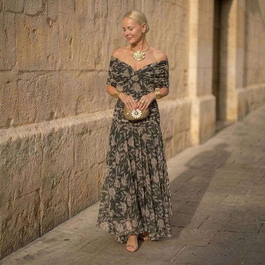 Madison | Vestido elegante con estampado botánico