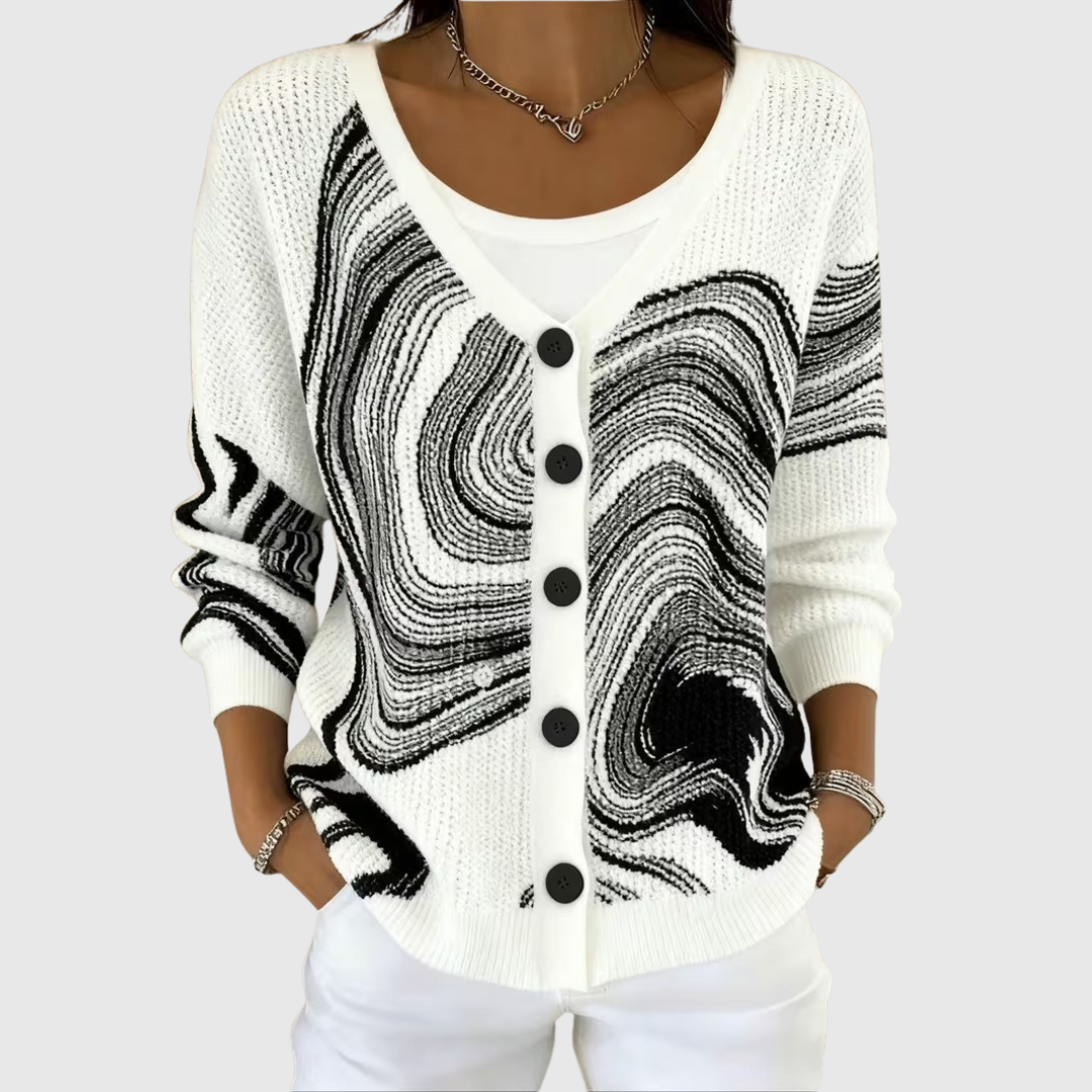 Silvia | Chaqueta de punto abotonada