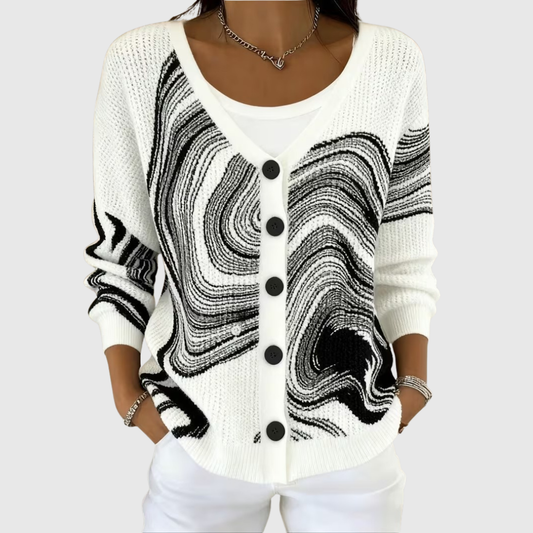 Silvia | Chaqueta de punto abotonada
