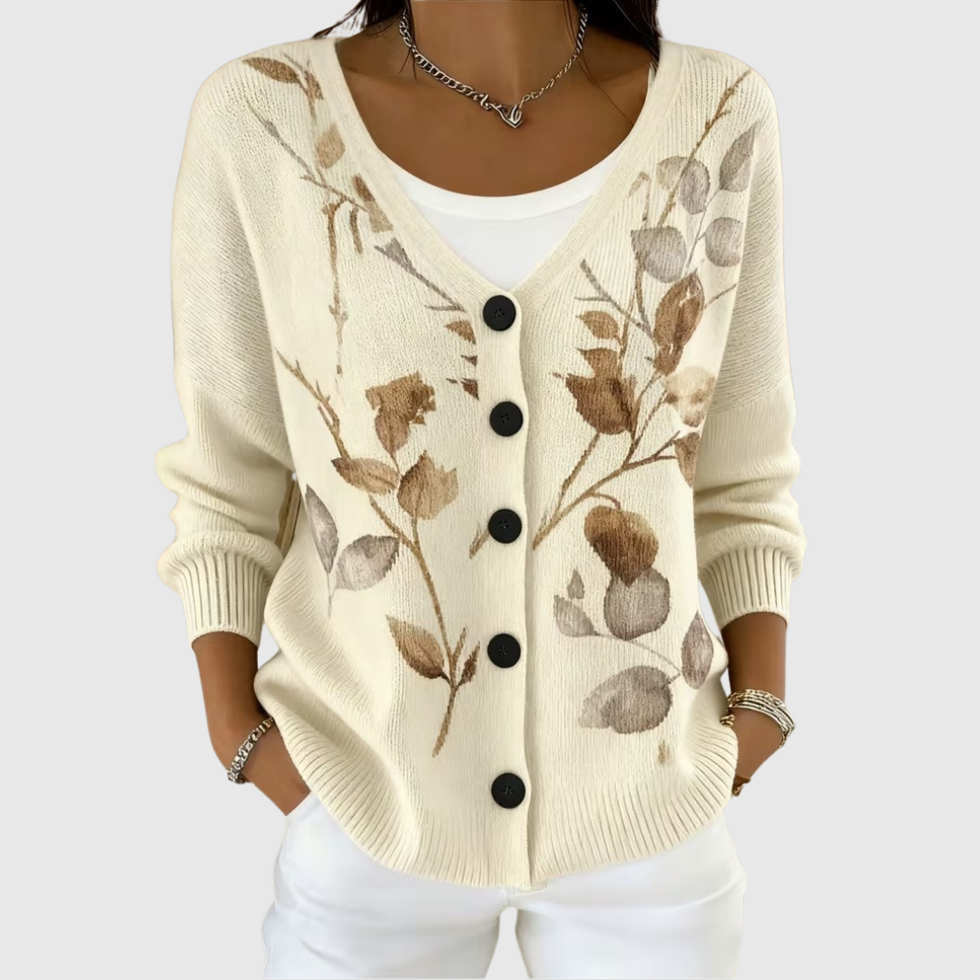 Simona | Chaqueta de punto abotonada