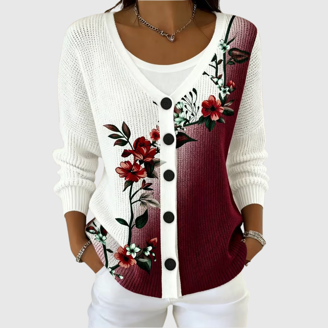 Claudia | Chaqueta de punto abotonada