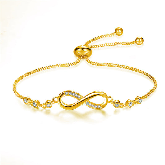 Pulsera Plateada con Símbolo del Infinito