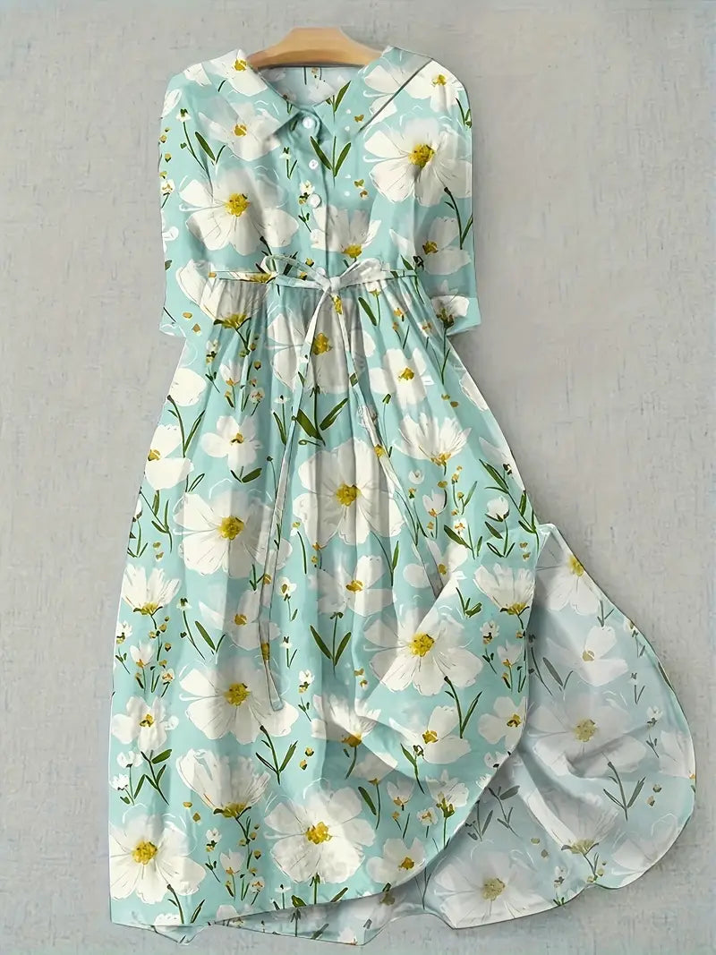 Lola | Vestido de verano con flores frescas