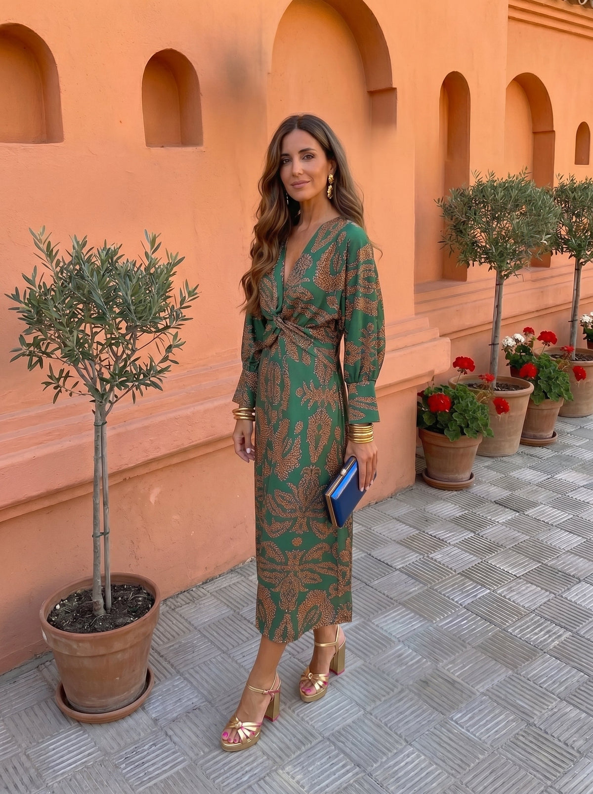 Vestido Sevilla · Midi estampado en cuatro colores