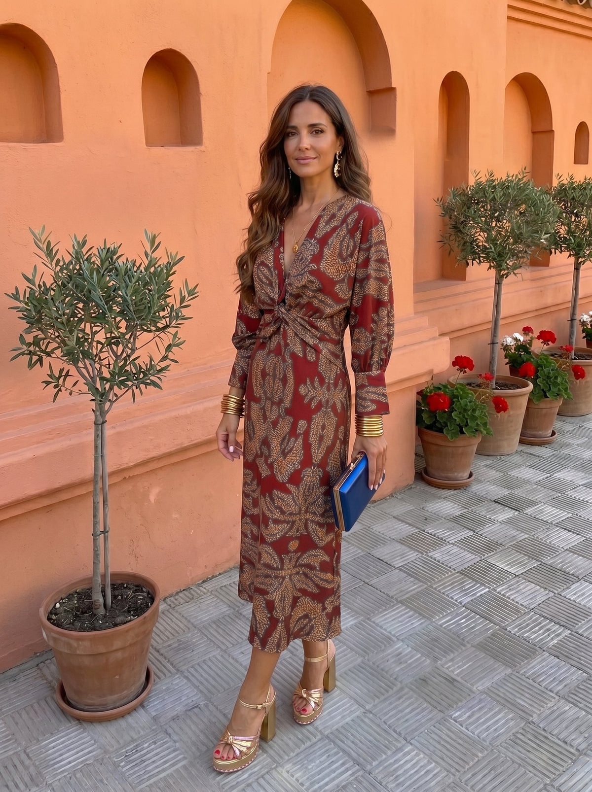 Vestido Sevilla · Midi estampado en cuatro colores