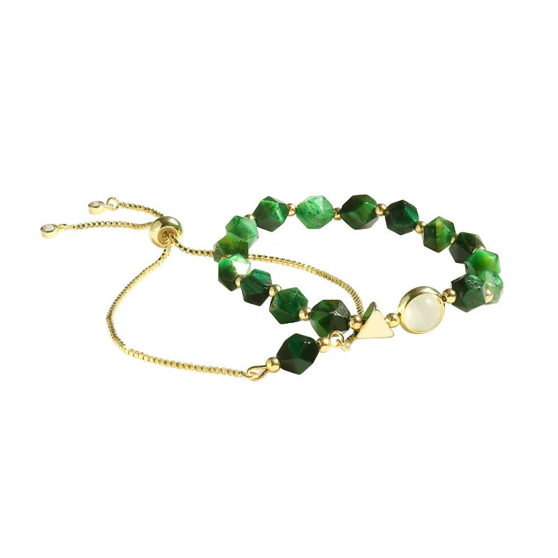 Set de Pulseras Elegantes con Piedras Verdes