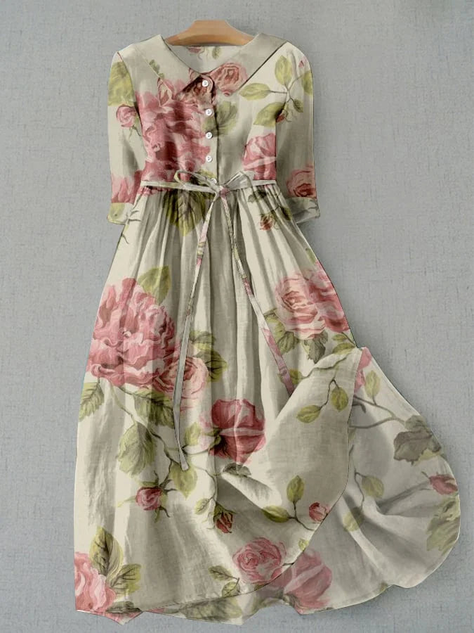 Helena | Vestido vintage con rosas