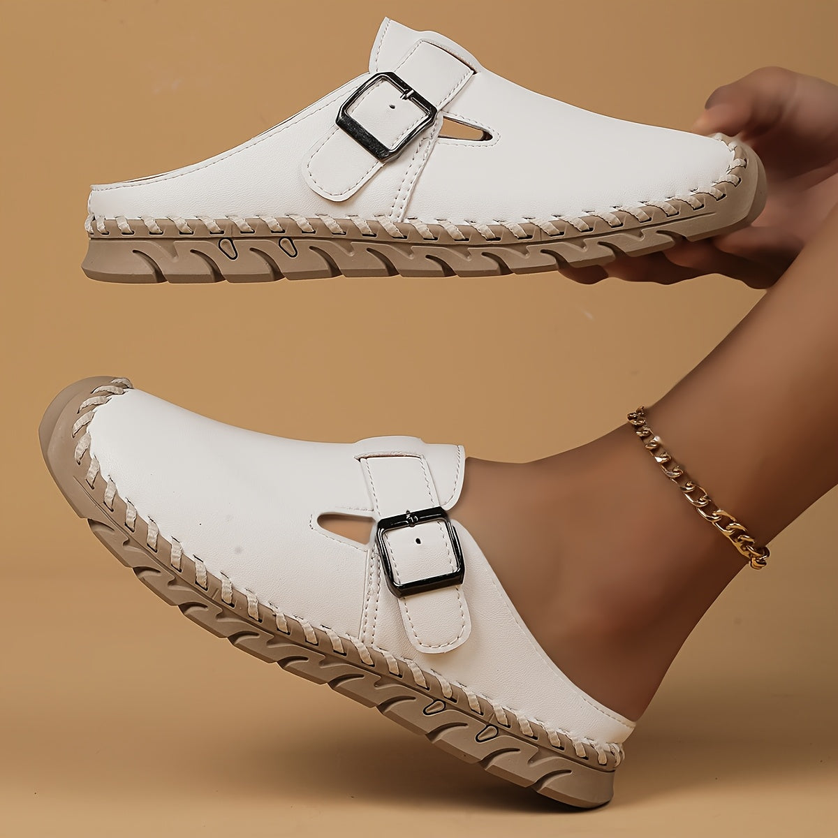 Marly - Sandalia de tipo mule cómoda con hebilla