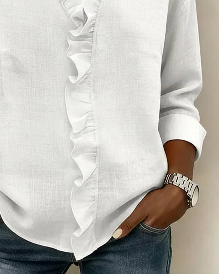 Maria · Blusa con volantes y cuello