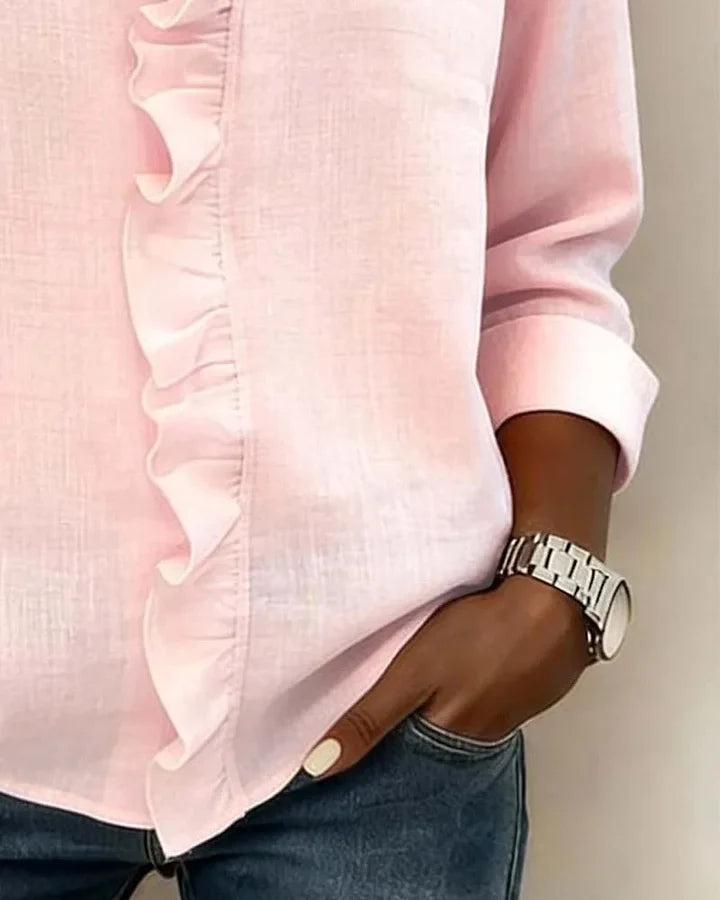 Maria · Blusa con volantes y cuello