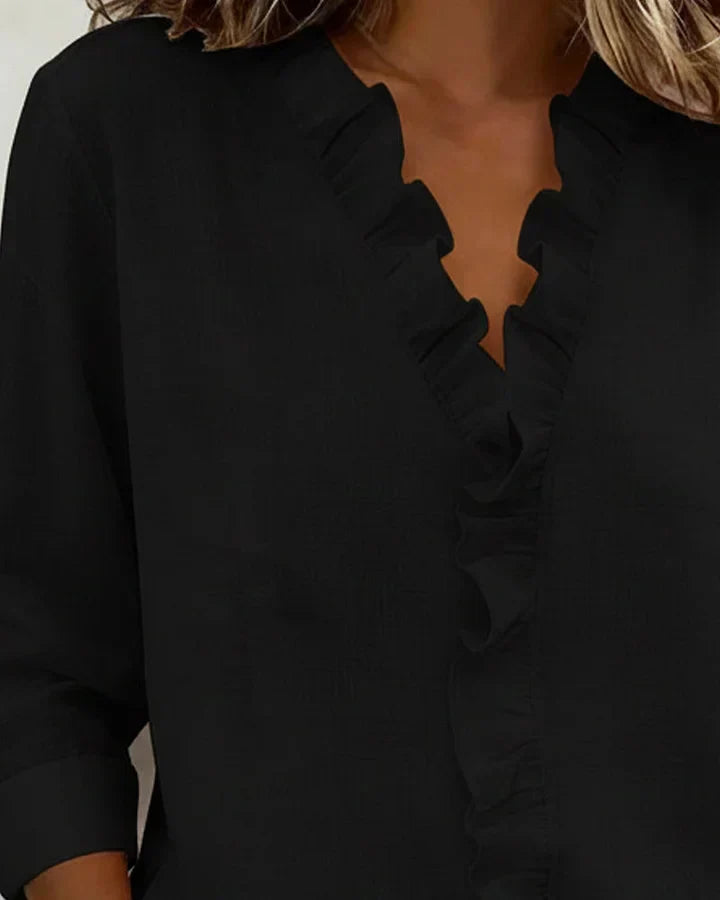 Maria · Blusa con volantes y cuello