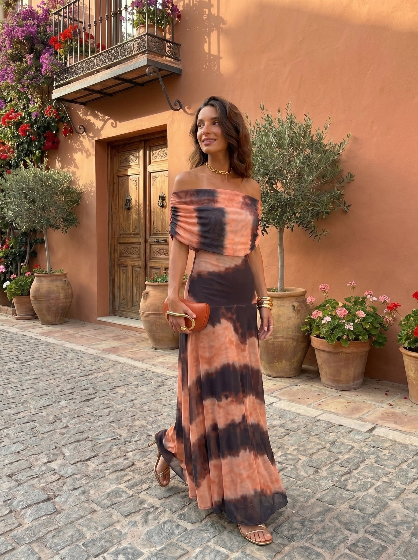 Vestido de Toledo con estampados