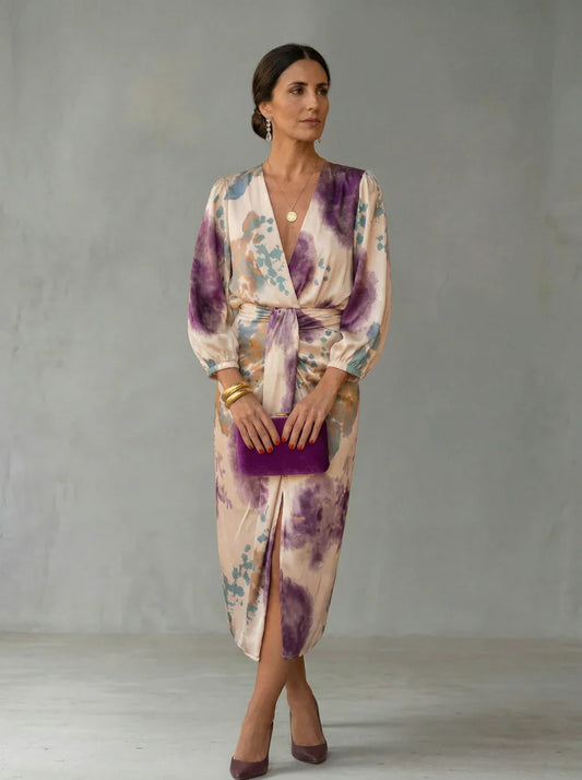Valeria - Elegante vestido con escote en V