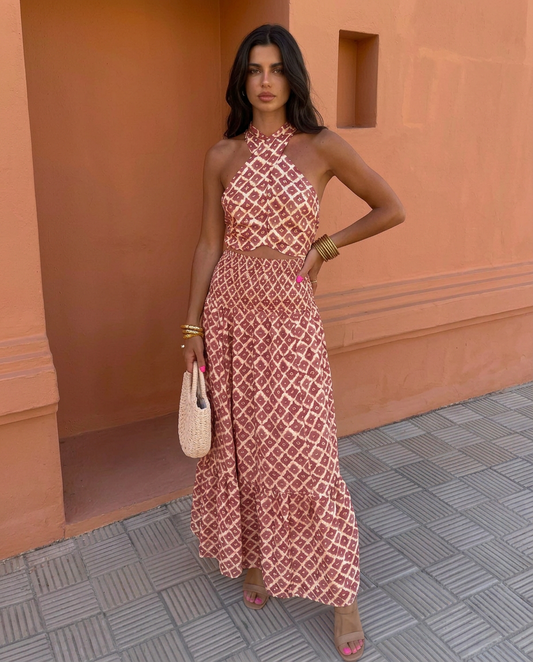 Elsa | Conjunto Elegante con Diseño de Hombros Descubiertos