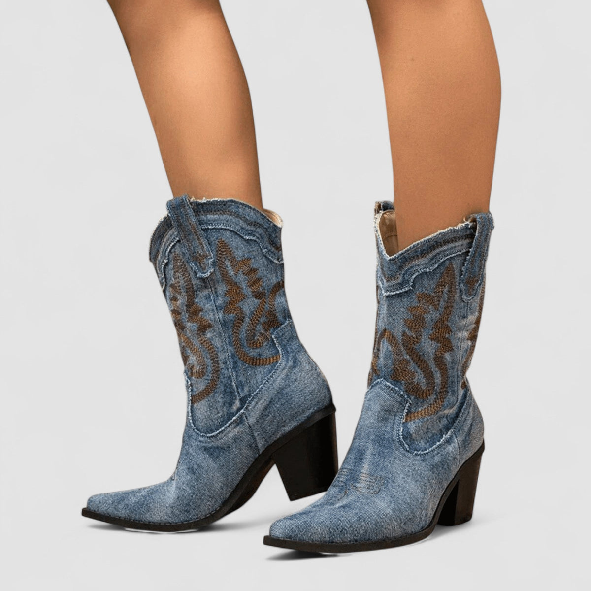 Selena | Botines ortopédicos de denim