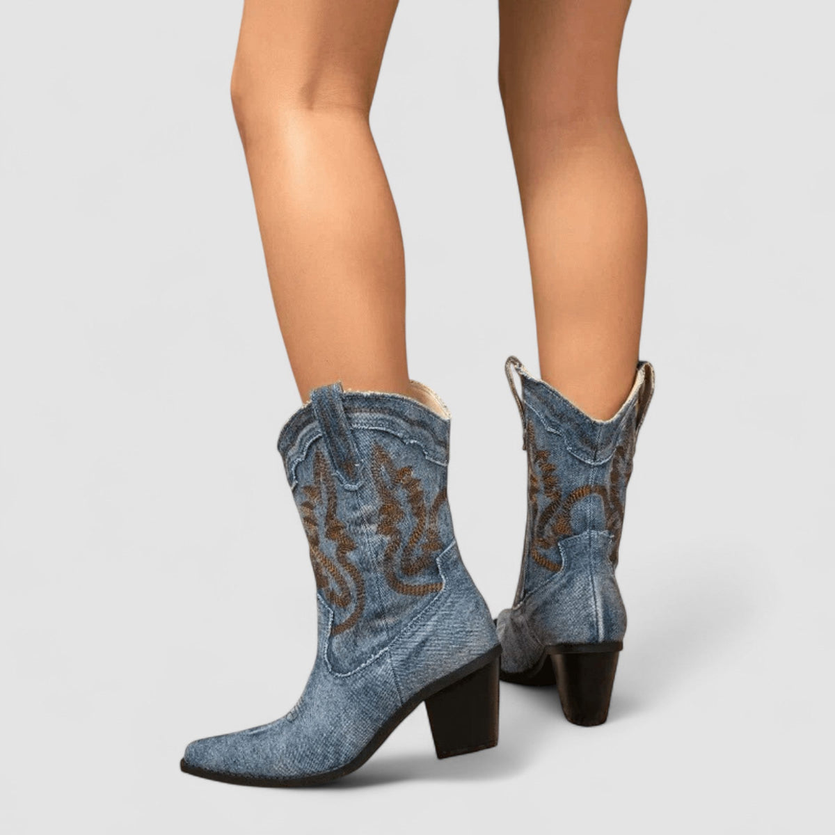Selena | Botines ortopédicos de denim