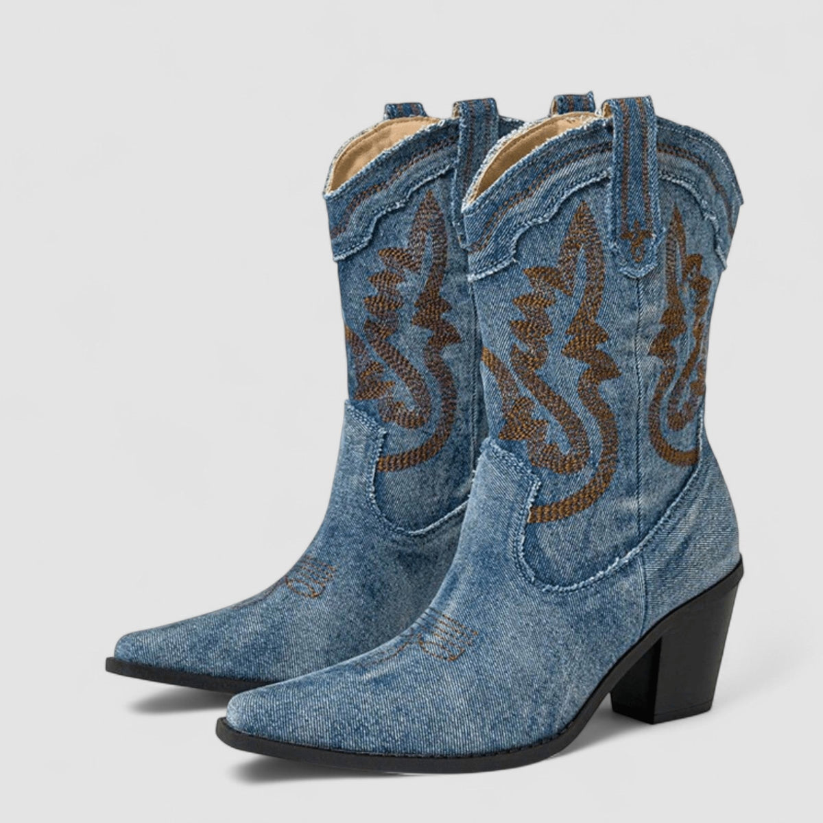 Selena | Botines ortopédicos de denim