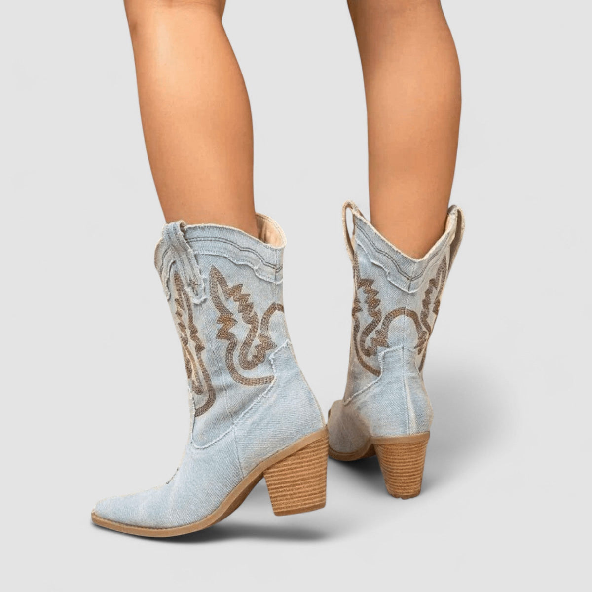 Selena | Botines ortopédicos de denim