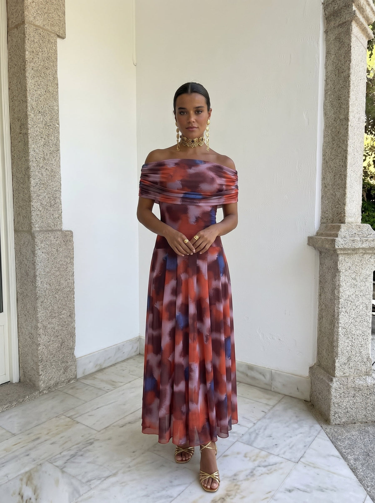 Vestido de Toledo con estampados